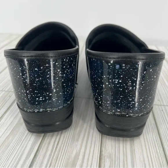 Dansko shoes 41 professional twin tranquility slip on patent leather clogs blue