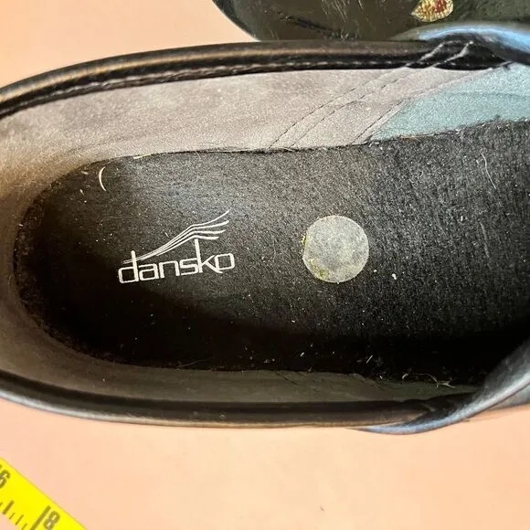 Dansko Shoes Clogs Nurse Blue Gray Shimmer w/ Insoles Size 41