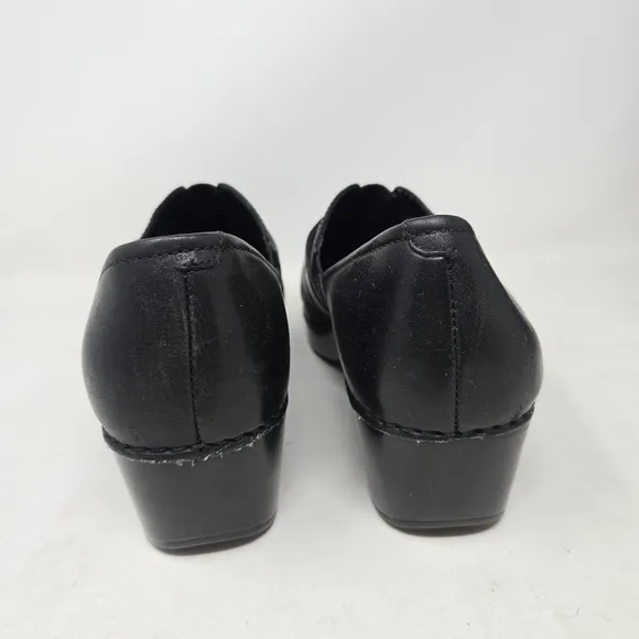 DANSKO Tamara Women's Black Leather Clog Slip-On Shoes Size 38