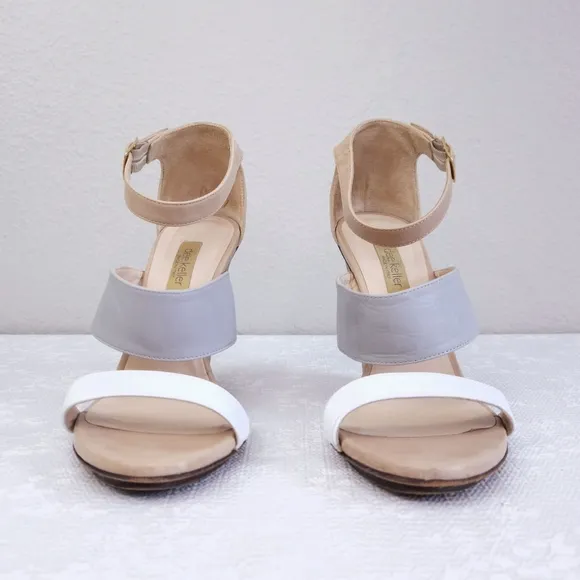 Dee Keller Maria Ankle Strap Stacked Heel Sandals