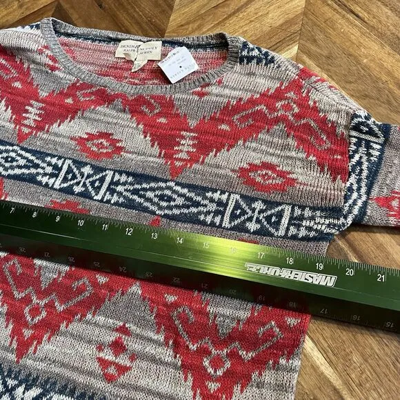 Denim &amp; Supply Ralph Lauren Sweater Aztec Southwest Cotton Pullover XS New