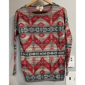 Denim &amp; Supply Ralph Lauren Sweater Aztec Southwest Cotton Pullover XS New