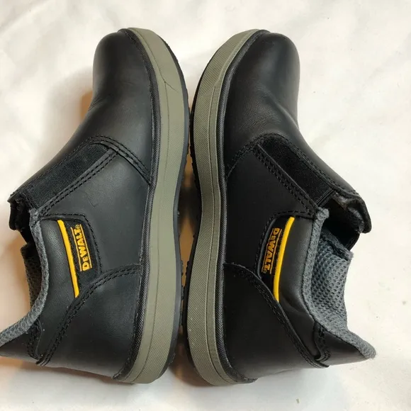 DeWalt black plasma slip on aluminum toe shoes
