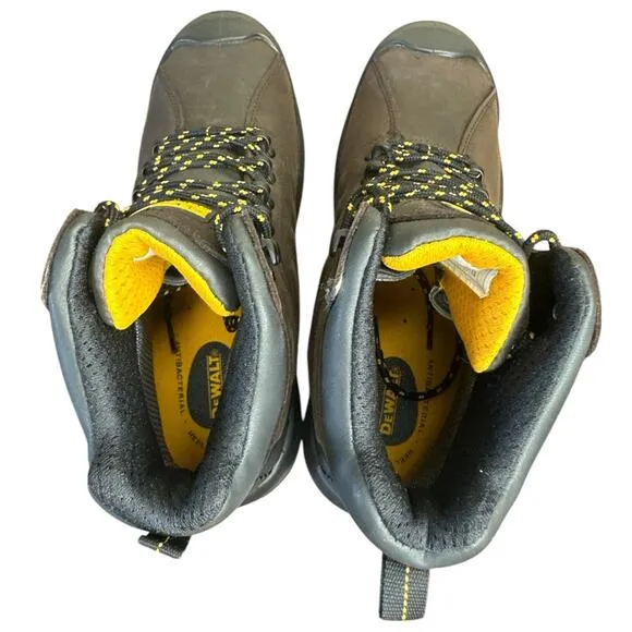 DeWALT Men's Hadley Steel Toe Waterproof Work Boots Dark Brown 11 M NEW