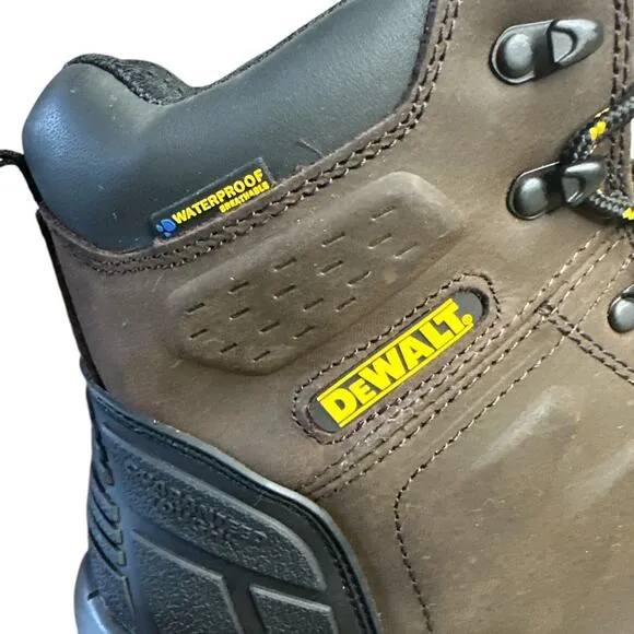 DeWALT Men's Hadley Steel Toe Waterproof Work Boots Dark Brown 11 M NEW