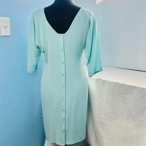 Diane von Furstenberg 2 Maja Two Belted Dress worn by Kate Middleton Seaglass