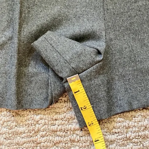 Diane von Furstenberg High Waist Zippered Leather and Wool Shorts