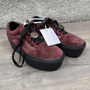 Disney x VANS Old Skool Stackform Shoes Poison Apple Mahogany Women's 6.5 NEW