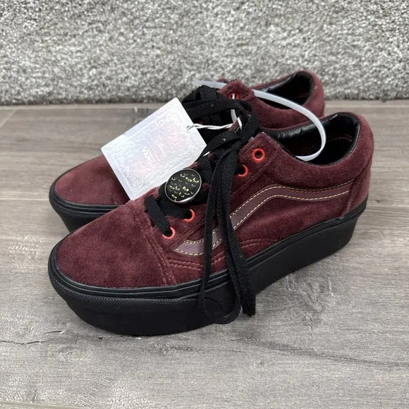 Disney x VANS Old Skool Stackform Shoes Poison Apple Mahogany Women's 6.5 NEW