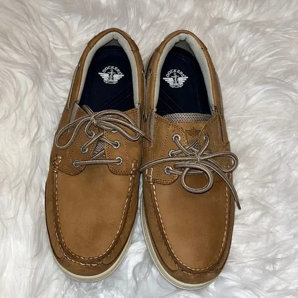 Dockers Beacon Leather Casual Classic Boat Shoe Never Wet