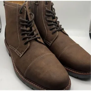 Dockers Mens Rawls Rugged Lace-up Synthetic Leather Lugged Sole Cap Toe Boot M13