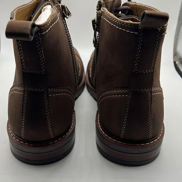 Dockers Mens Rawls Rugged Lace-up Synthetic Leather Lugged Sole Cap Toe Boot M13