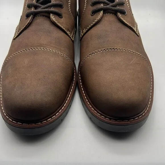 Dockers Mens Rawls Rugged Lace-up Synthetic Leather Lugged Sole Cap Toe Boot M13