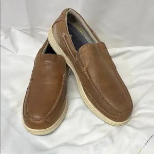 Dockers Tiller boat Brown Leather slide on shoe size 13W