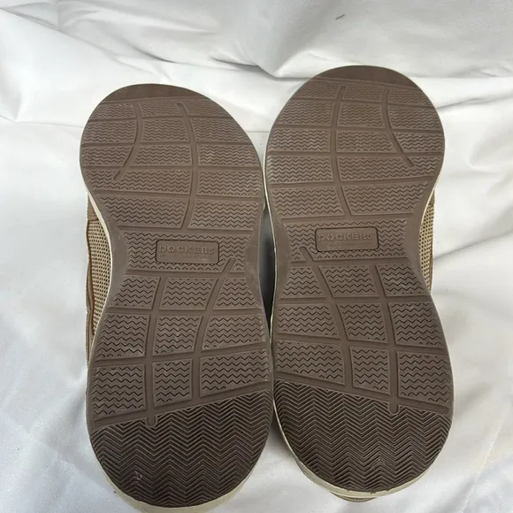 Dockers Tiller boat Brown Leather slide on shoe size 13W