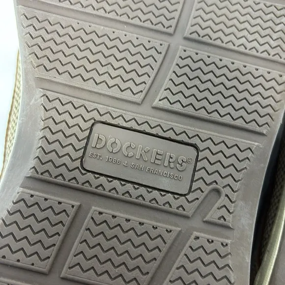 Dockers Tiller boat Brown Leather slide on shoe size 13W