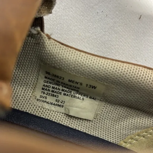 Dockers Tiller boat Brown Leather slide on shoe size 13W