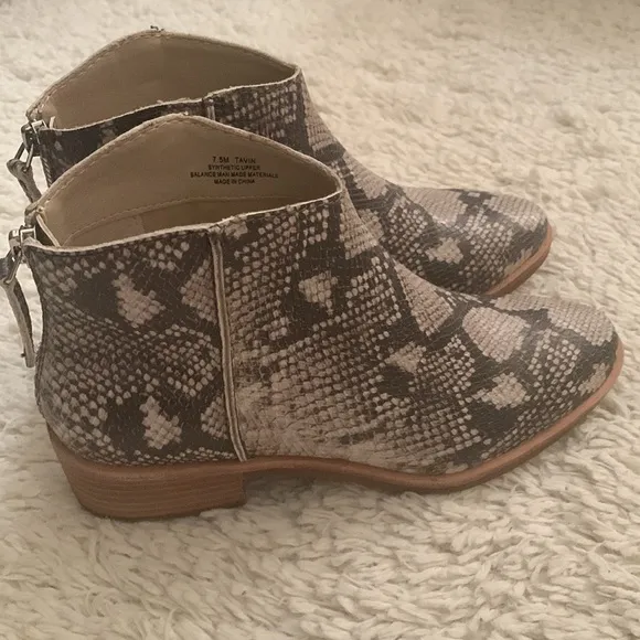 Dolce Vita Faux Snakeskin Bootie