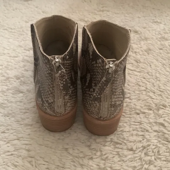 Dolce Vita Faux Snakeskin Bootie