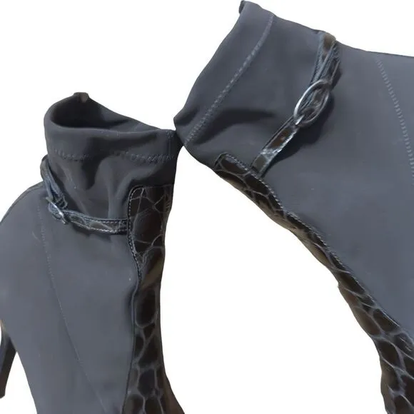 Donald J Pliner Gray Ankle Heel Boots Size 6 M