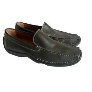 DONALD J PLINER Italy Black Leather Elver 108 Driving Loafer Shoes Men's 9‎ M