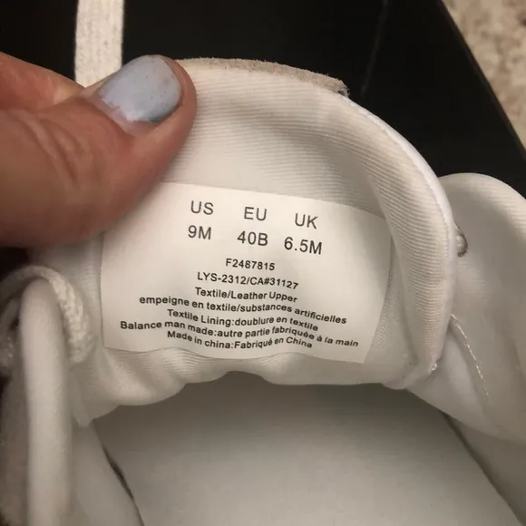 Donna Karan Women's White and Cream Sneakers leather brand new in box size 9