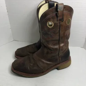 Double-H Boots Antonio Earthquake Rust Mens Size 12 Brown Leather EH Work