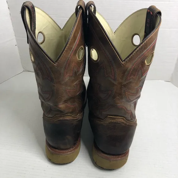 Double-H Boots Antonio Earthquake Rust Mens Size 12 Brown Leather EH Work