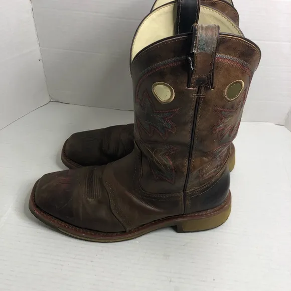 Double-H Boots Antonio Earthquake Rust Mens Size 12 Brown Leather EH Work