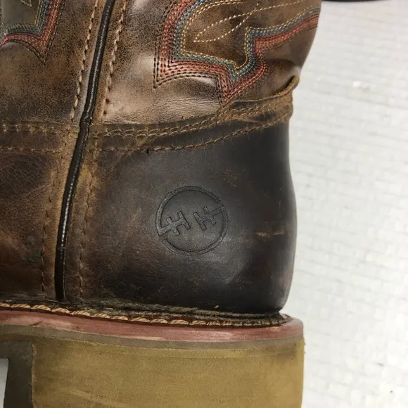 Double-H Boots Antonio Earthquake Rust Mens Size 12 Brown Leather EH Work