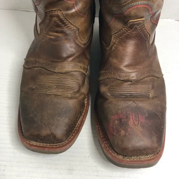 Double-H Boots Antonio Earthquake Rust Mens Size 12 Brown Leather EH Work