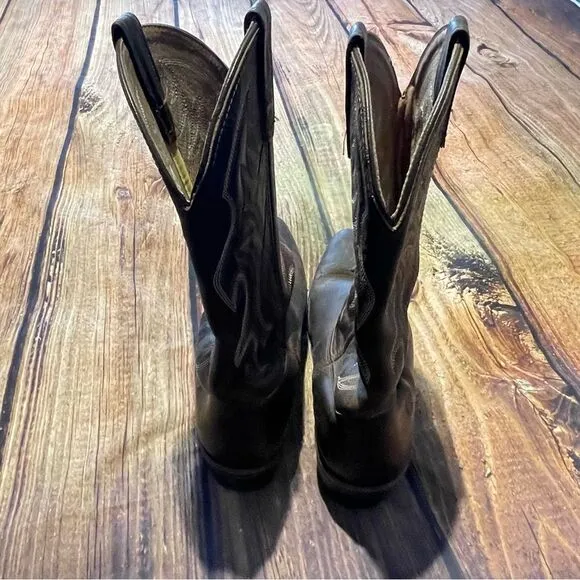 DOUBLE H  Mens AG7 12” Steel Western Cowboy boots Sz 10.5 Preowned