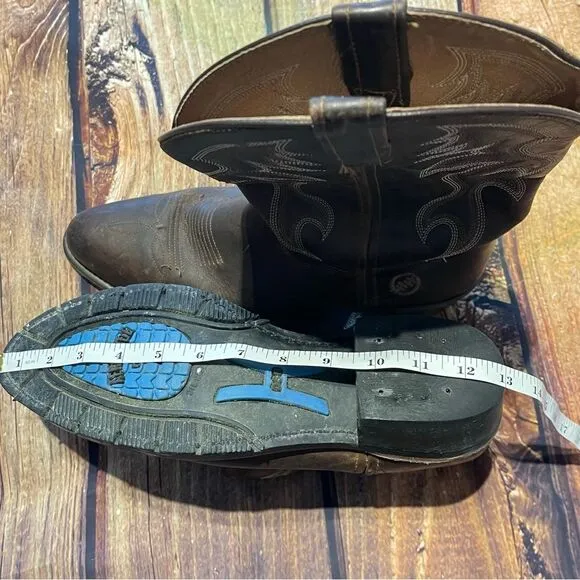 DOUBLE H  Mens AG7 12” Steel Western Cowboy boots Sz 10.5 Preowned