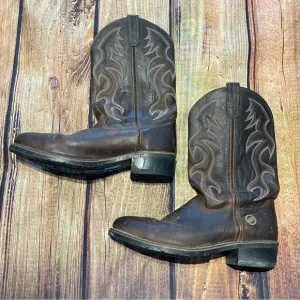 DOUBLE H  Mens AG7 12” Steel Western Cowboy boots Sz 10.5 Preowned