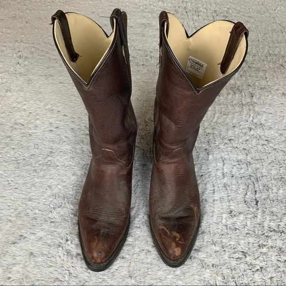 Double-H Men’s Western Work Boot Brown 3203 - 9 D