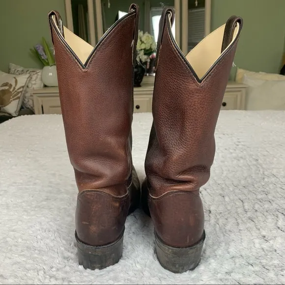 Double-H Men’s Western Work Boot Brown 3203 - 9 D