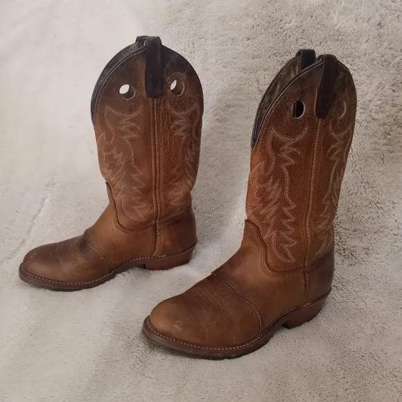 Double HH Gel Ice Buckaroo Coastal Cowgirl Leather Western Cowboy Boots NWOB
