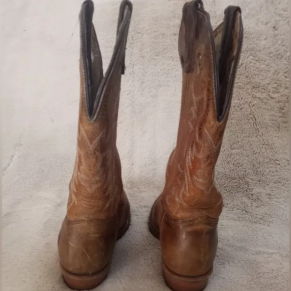 Double HH Gel Ice Buckaroo Coastal Cowgirl Leather Western Cowboy Boots NWOB