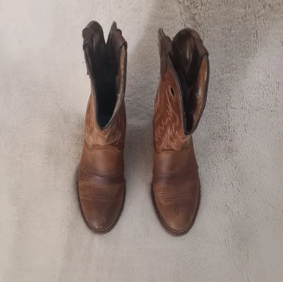 Double HH Gel Ice Buckaroo Coastal Cowgirl Leather Western Cowboy Boots NWOB