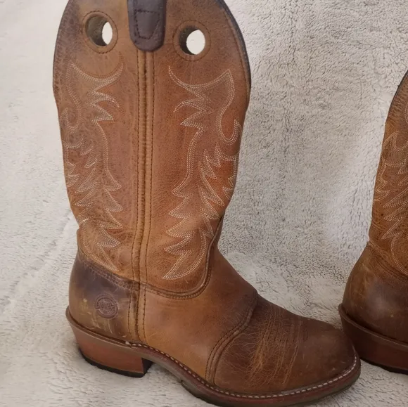 Double HH Gel Ice Buckaroo Coastal Cowgirl Leather Western Cowboy Boots NWOB