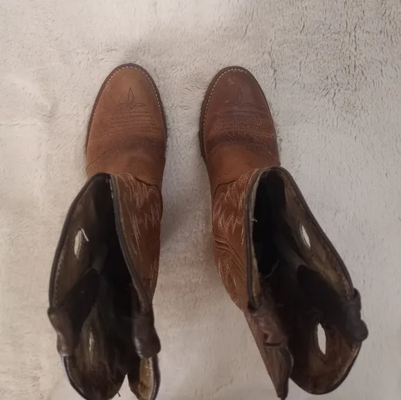 Double HH Gel Ice Buckaroo Coastal Cowgirl Leather Western Cowboy Boots NWOB