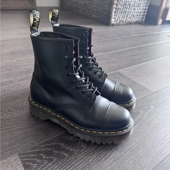Dr. Marten 1460 Bex Made in England Toe Cap Lace Up Boots