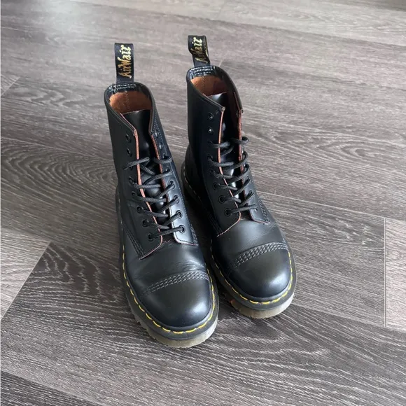 Dr. Marten 1460 Bex Made in England Toe Cap Lace Up Boots