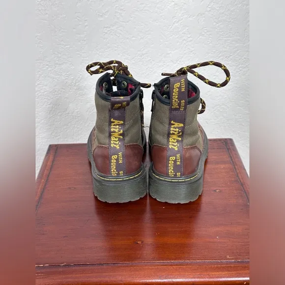 Dr. Martens 1460 leather canvas Panel boot youth size 13