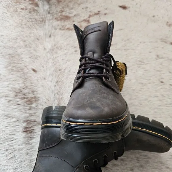 Dr. Martens 1460 Aztec Crazy Horse Combs Leather Boots Women Size 8 (Men 7) NEW