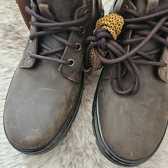 Dr. Martens 1460 Aztec Crazy Horse Combs Leather Boots Women Size 8 (Men 7) NEW