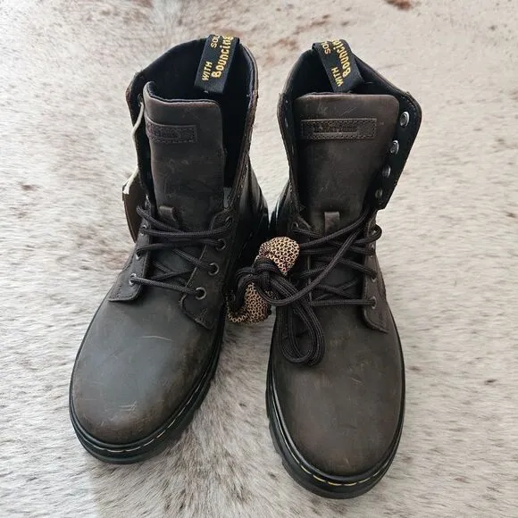 Dr. Martens 1460 Aztec Crazy Horse Combs Leather Boots Women Size 8 (Men 7) NEW