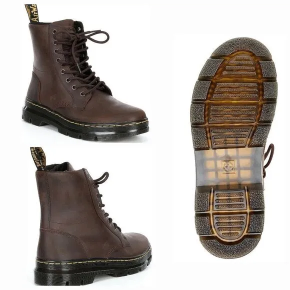 Dr. Martens 1460 Aztec Crazy Horse Combs Leather Boots Women Size 8 (Men 7) NEW