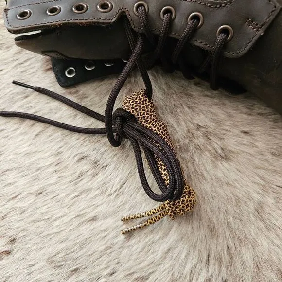 Dr. Martens 1460 Aztec Crazy Horse Combs Leather Boots Women Size 8 (Men 7) NEW