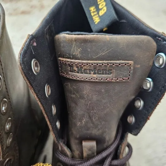 Dr. Martens 1460 Aztec Crazy Horse Combs Leather Boots Women Size 8 (Men 7) NEW